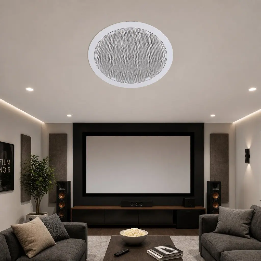 6 Inch Ceiling Speaker Home Audio System In Wall Stereo Tweeter White 8pcs Pack
