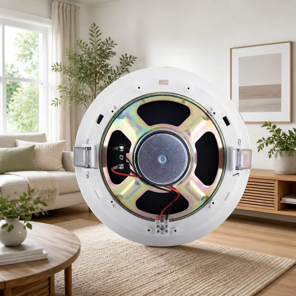 6" In-Ceiling Speaker 80W Home Theatre Stereo Audio Surround Sound White Pair