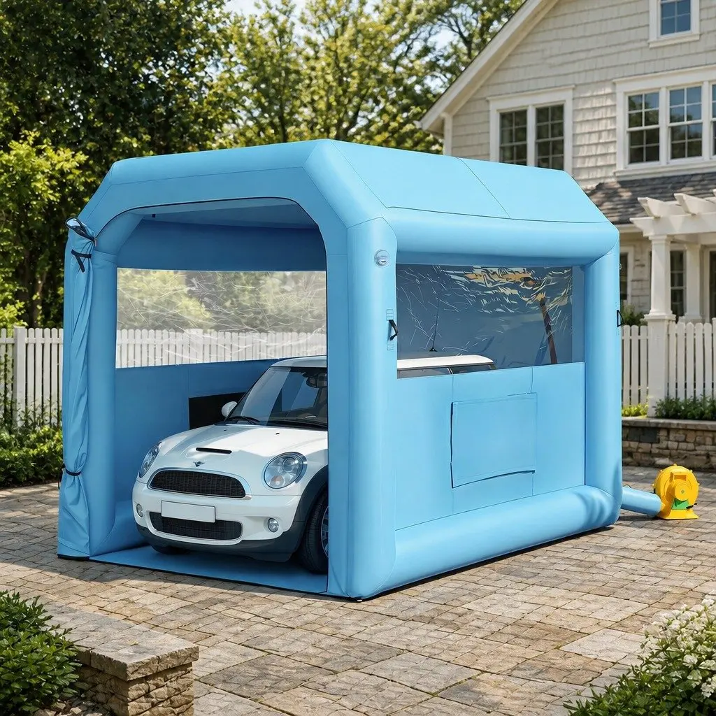 Inflatable Paint Booth 2.5x2.5x3M with 550W Blower