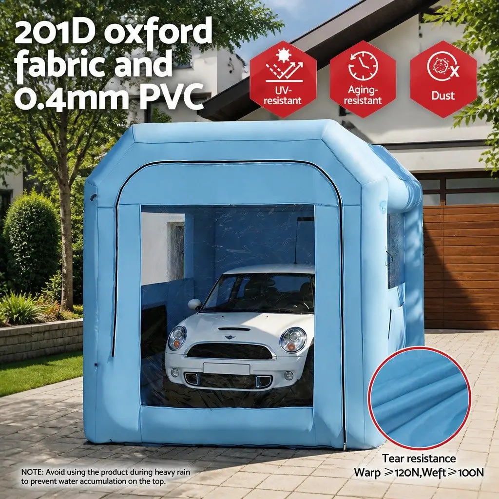 Inflatable Paint Booth 2.5x2.5x3M with 550W Blower