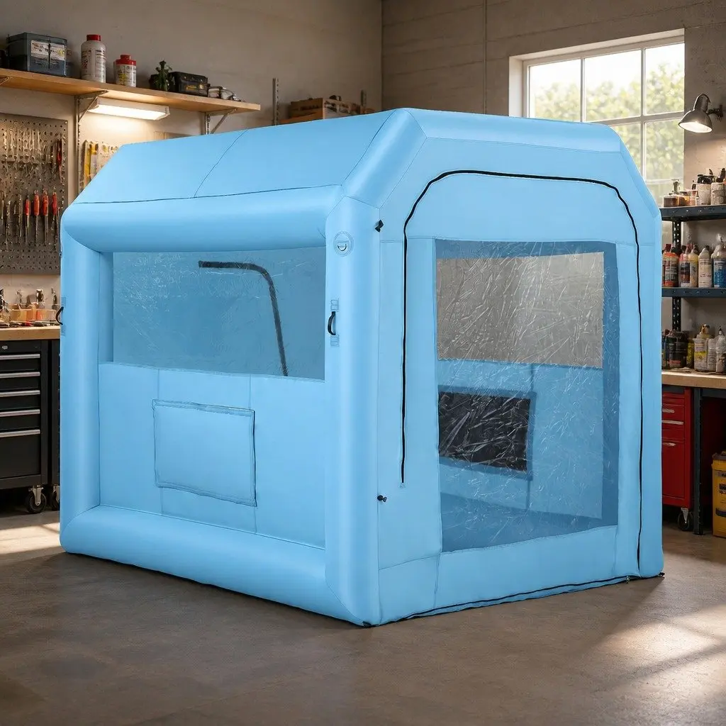 Inflatable Paint Booth 2.5x2.5x3M with 550W Blower