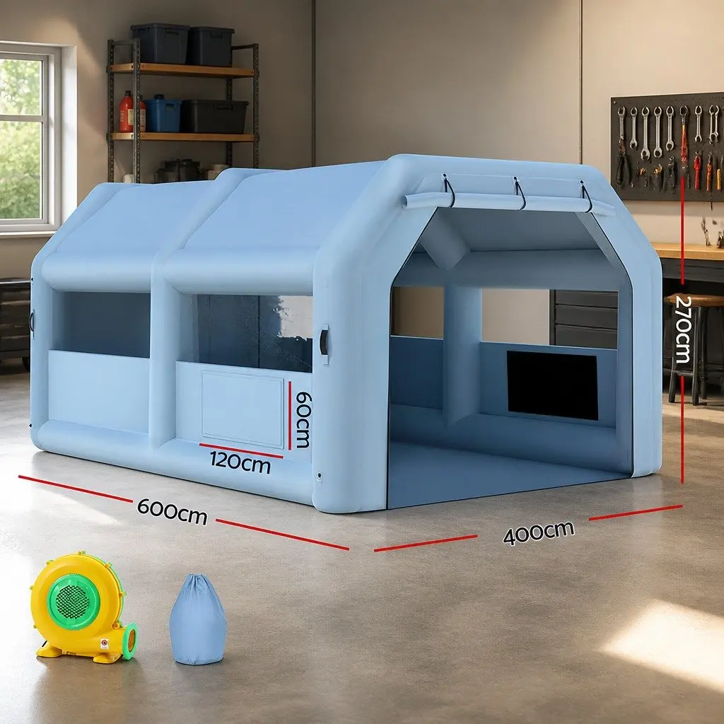 Inflatable Spray Paint Booth for Automotive Use 6x4m
