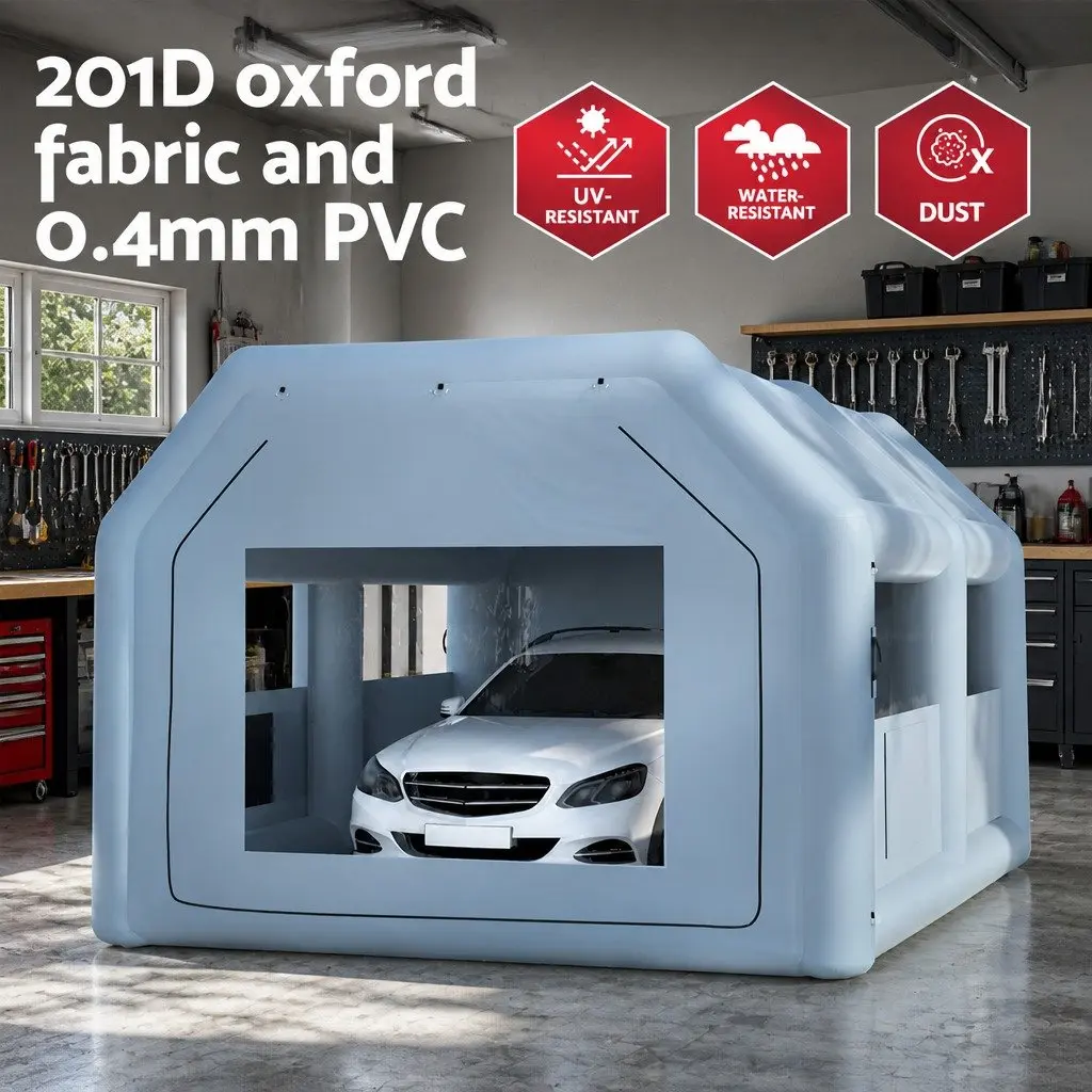 Inflatable Spray Paint Booth for Automotive Use 6x4m