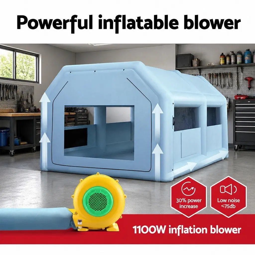 Inflatable Spray Paint Booth for Automotive Use 6x4m