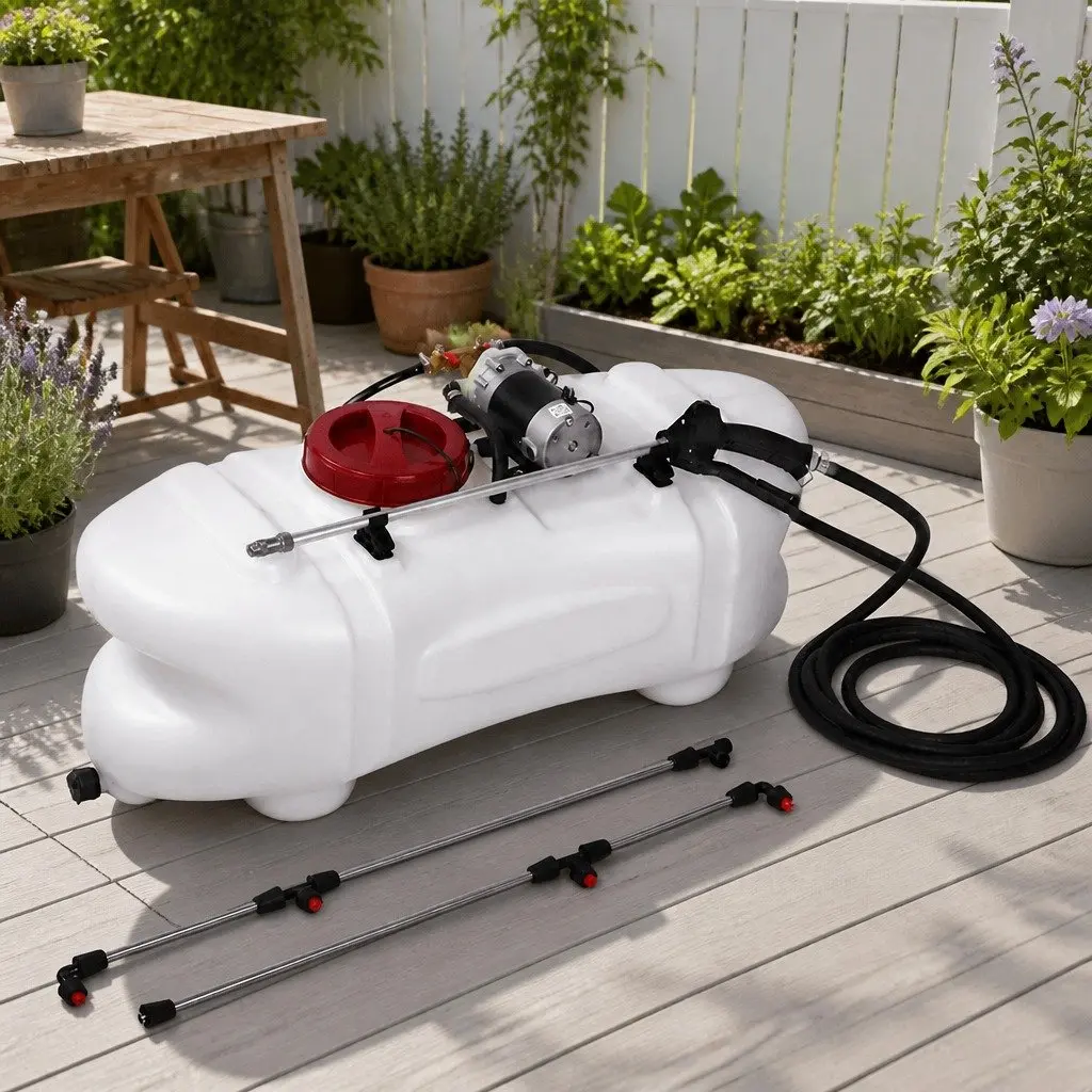 Weed Sprayer 60L Tank 12V Pump ATV Quad Bike Garden Boom Spray Equipment