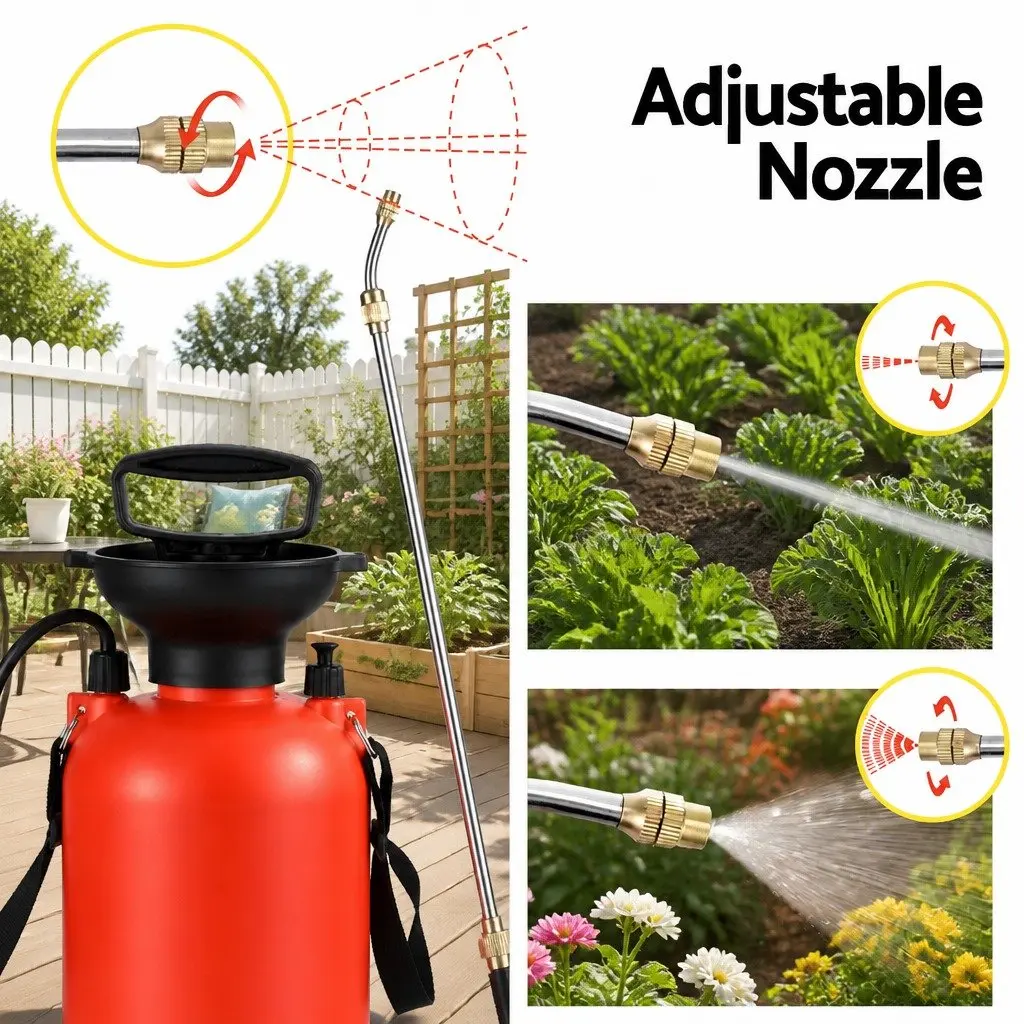 7L Pressure Sprayer with Adjustable Lance & Hose