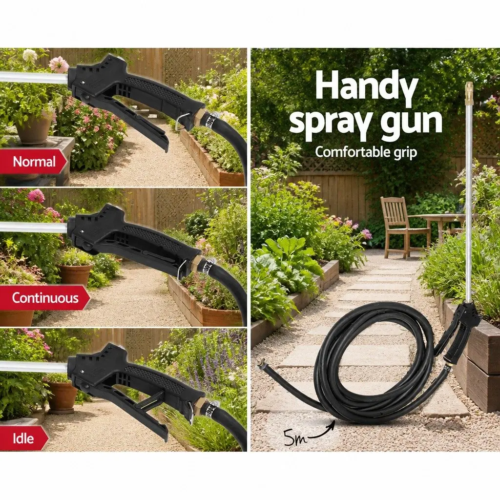 100L ATV Weed Sprayer Trailer 1.5M Boom Spray Gun Garden Herbicide Equipment