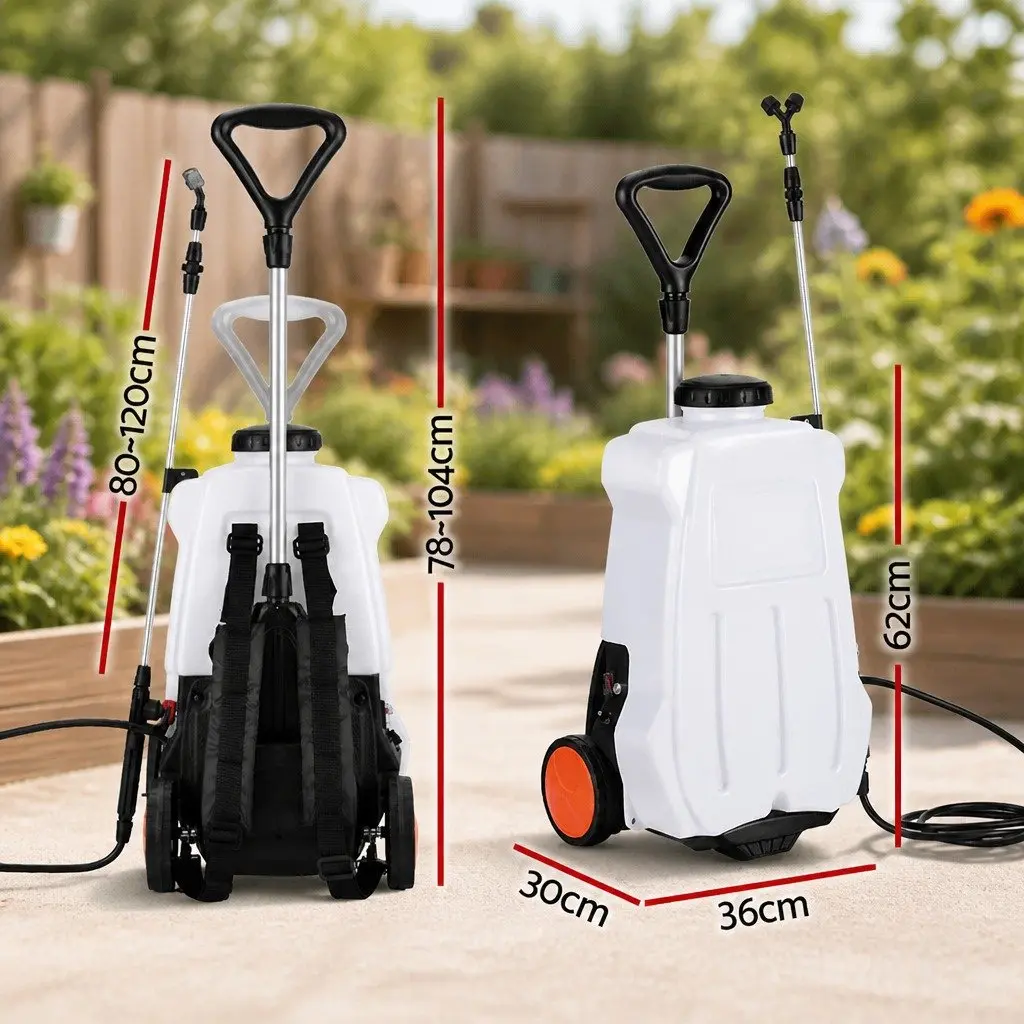 20L Electric Backpack Sprayer with Trolley Functionality