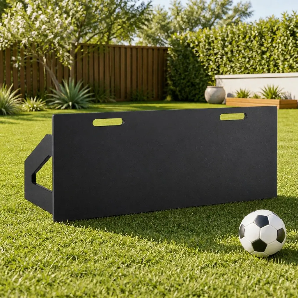 Soccer Rebounder Board 100x40cm Football Rebound Training Wall Adjustable Angles