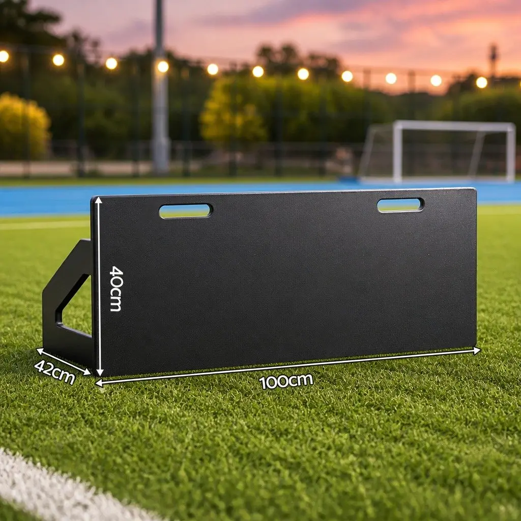 Soccer Rebounder Board 100x40cm Football Rebound Training Wall Adjustable Angles