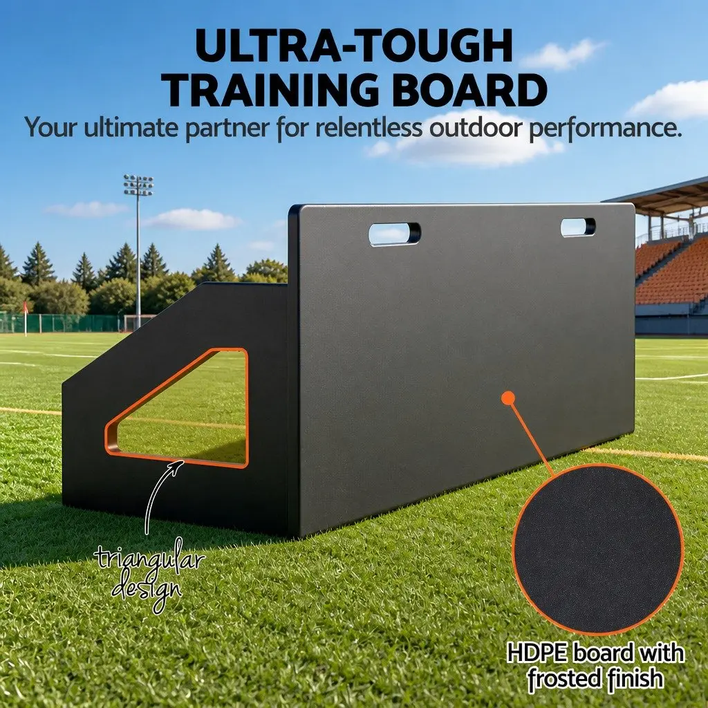 Soccer Rebounder Board 100x40cm Football Rebound Training Wall Adjustable Angles