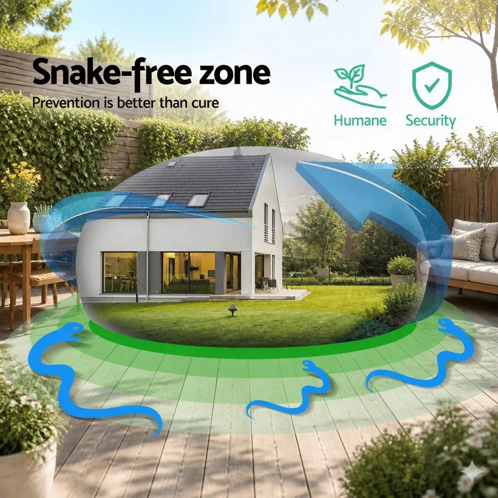 Snake Repeller 12 Pieces Ultrasonic Solar Powered Garden Yard Farm Orchard