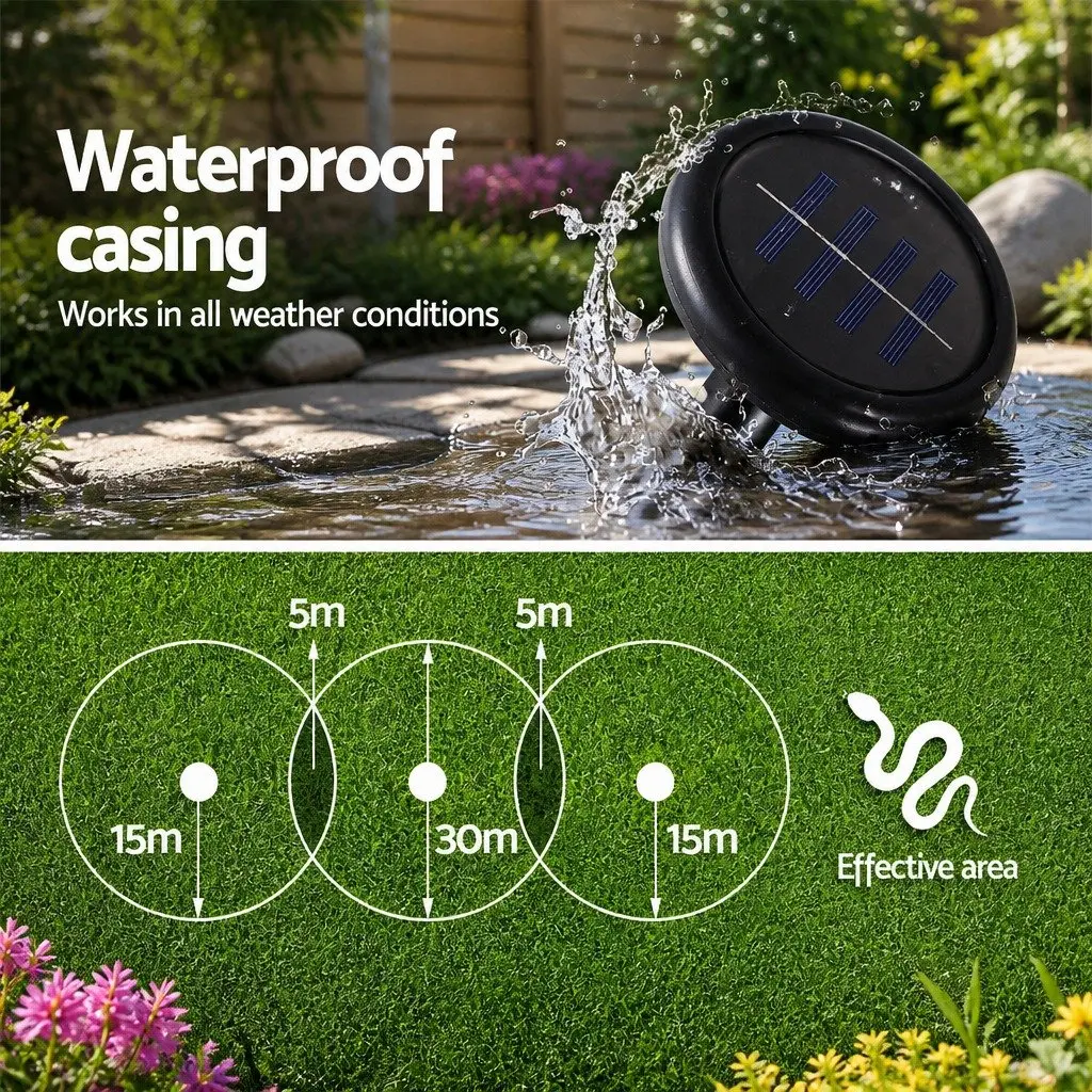 4 Pack Solar Snake Repellers