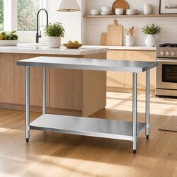 Commercial Stainless Steel Bench 1524x610mm
