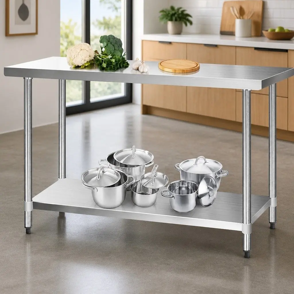 Commercial Stainless Steel Bench 1524x610mm