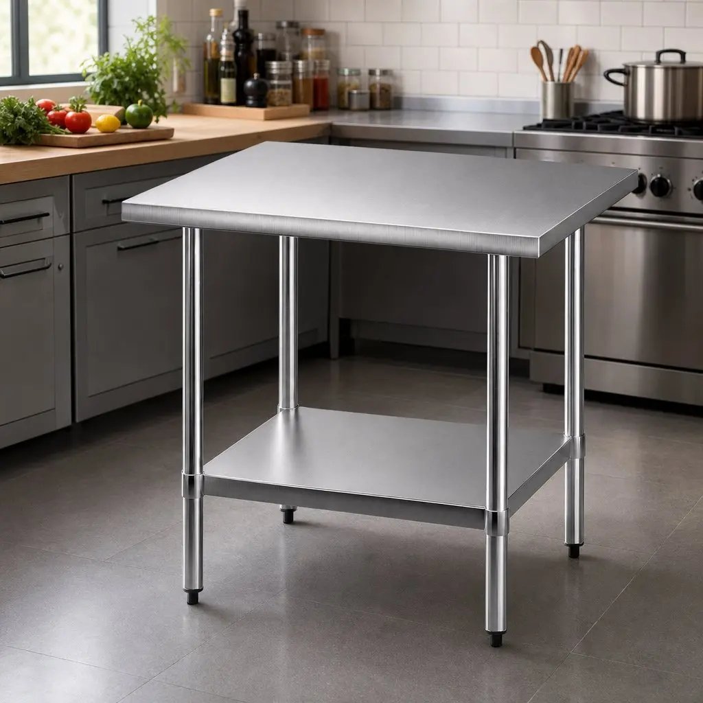 Stainless Steel Kitchen Work Bench 914x762mm