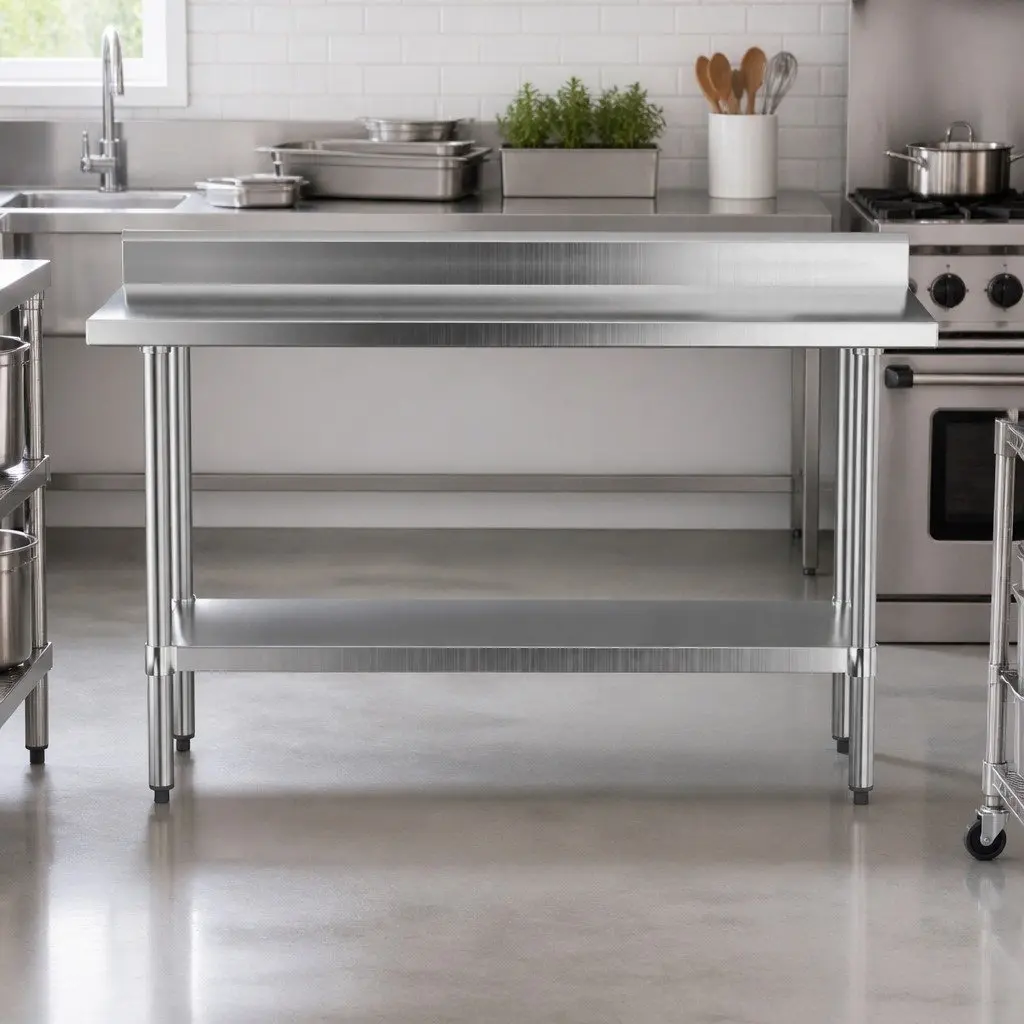 Stainless Steel Kitchen Bench Prep Work Table 1500x600mm