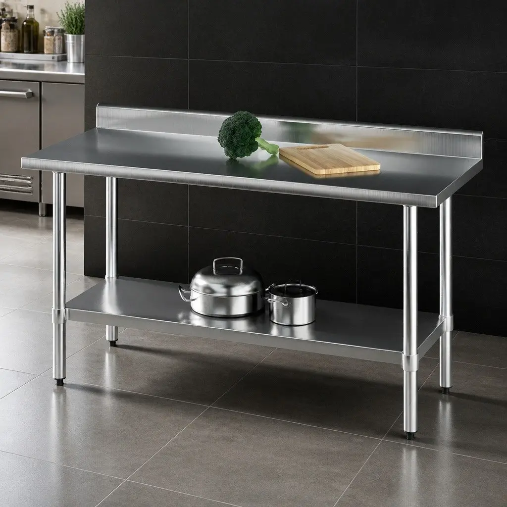 Stainless Steel Kitchen Bench Prep Work Table 1500x600mm
