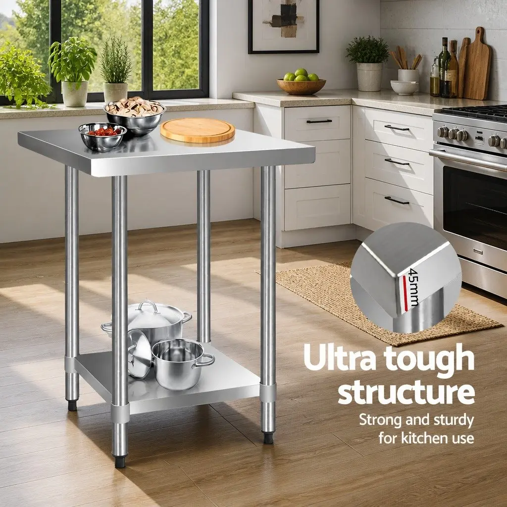 Stainless Steel Food Prep Bench 760x760mm