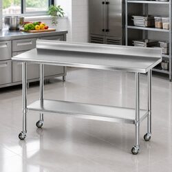 Stainless Steel Kitchen Work Bench Specs: 1500x600mm