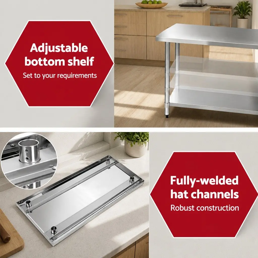 Stainless Steel Work Bench 1219x610mm