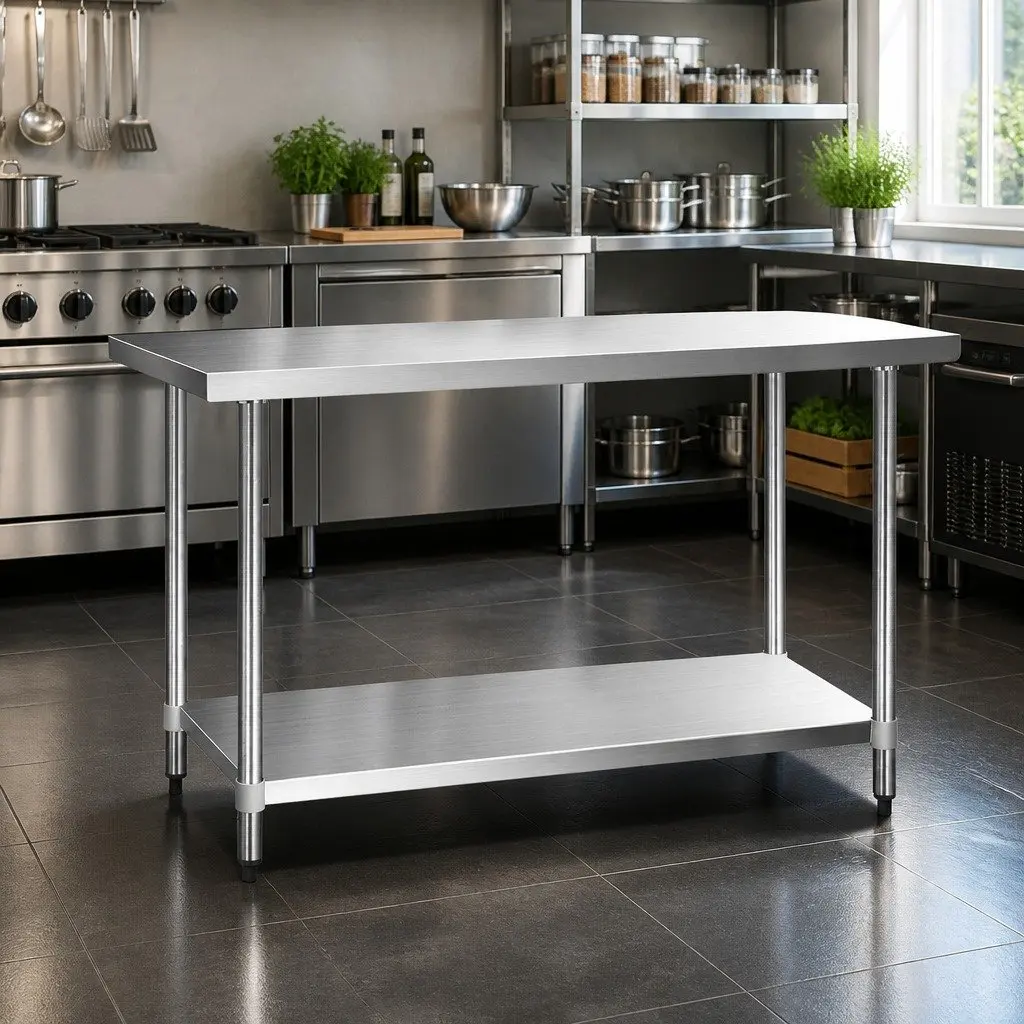 Commercial Grade Stainless Steel Kitchen Bench 1524x610mm