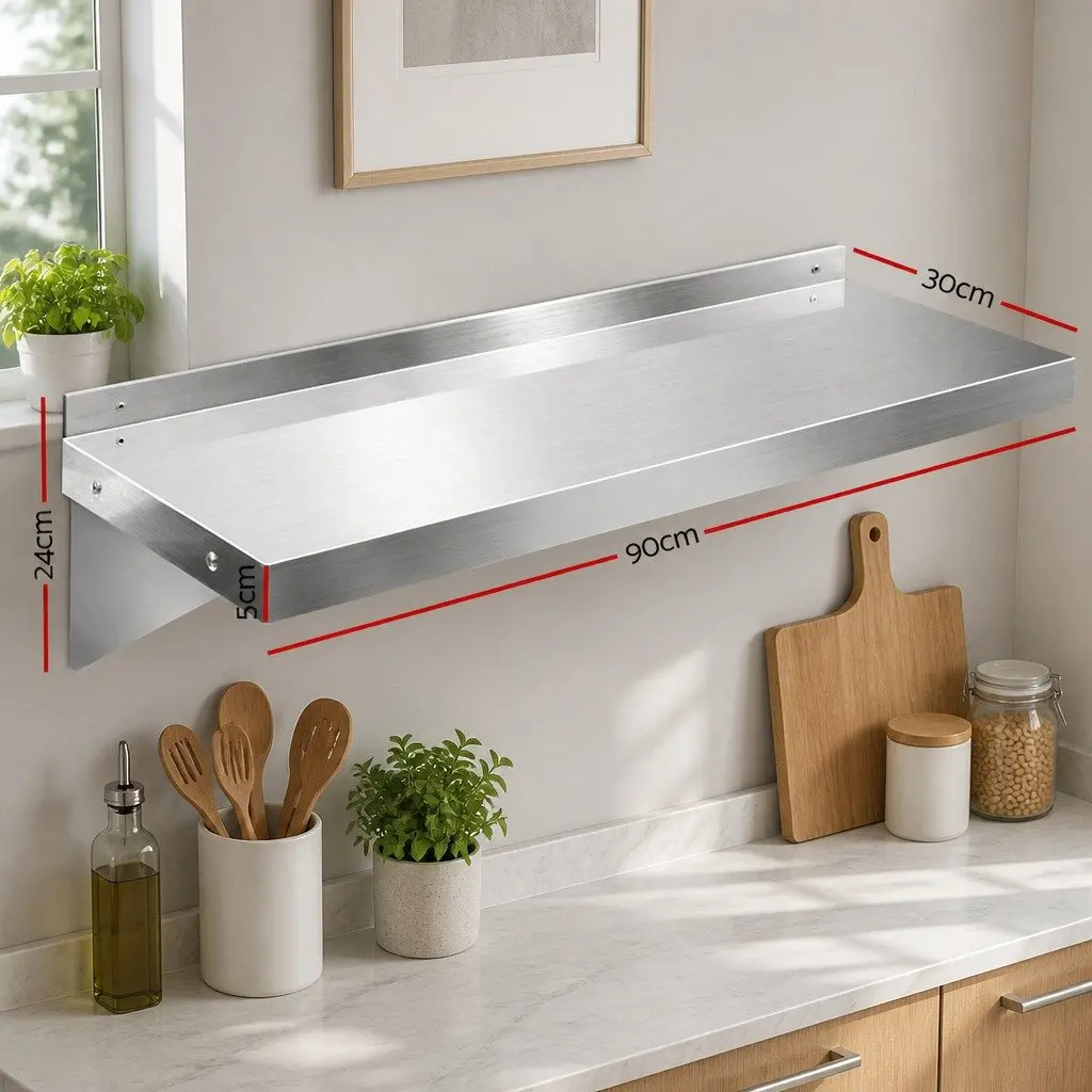 900mm Stainless Steel Wall Shelf