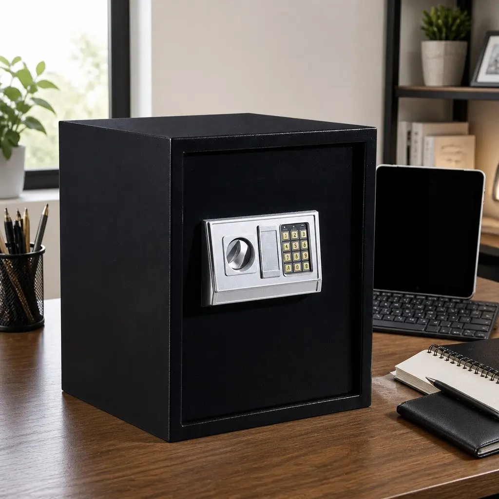 50L Digital Safe Electronic Security Box Home Office Hotel Secure Storage Steel