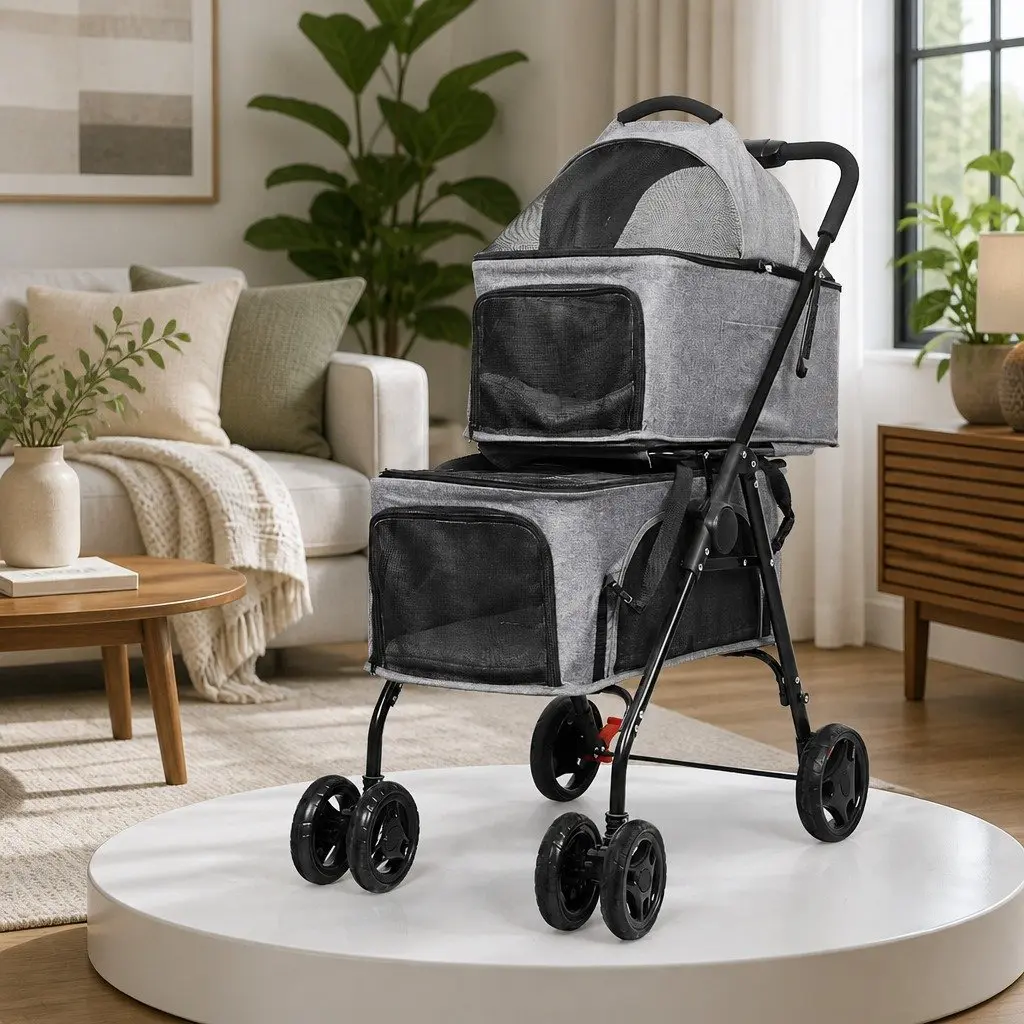 Two-Tier Pet Stroller