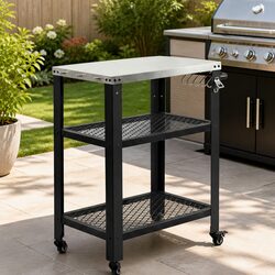 Mobile Outdoor Kitchen Cart - Specs & Details
