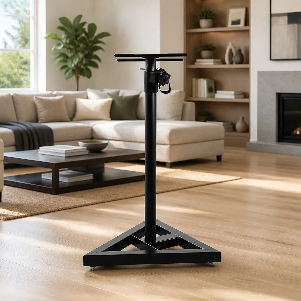 Speaker Stand 67-120cm Adjustable Height Surround Sound Studio Home Audio 2pcs