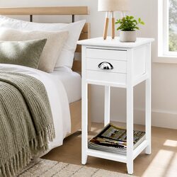 Specifications of Vintage White Bedside Table with Storage