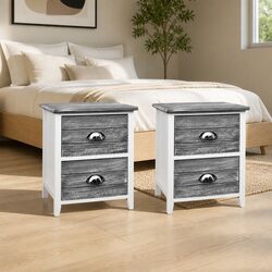 Specifications of the Vintage Two-Drawer Nightstand