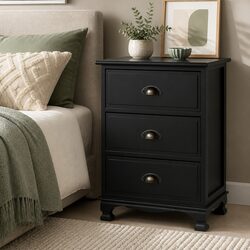 Black Bedside Table - Specifications and Features