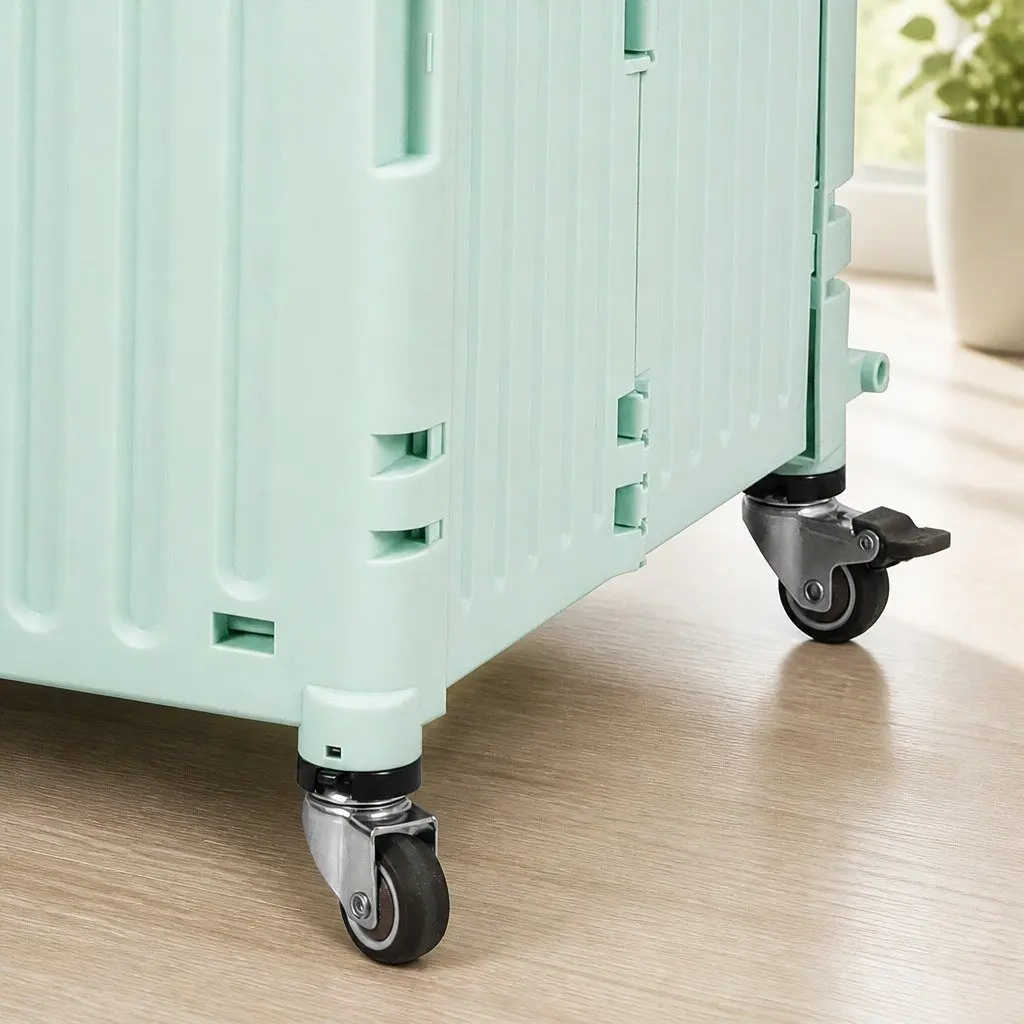 Folding Shopping Trolley Cart for Grocery Use Collapsible Green