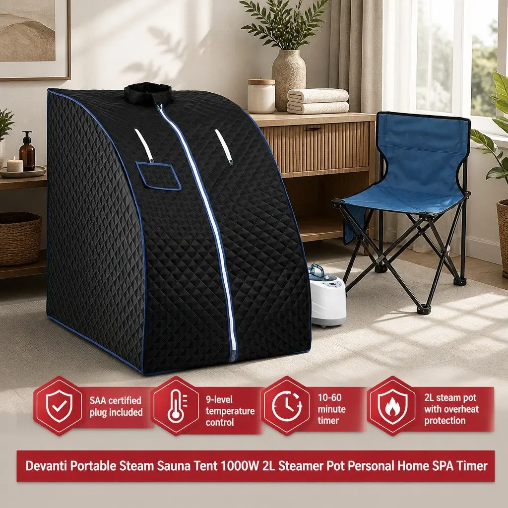 Portable Steam Sauna Tent for Home Spa 88cm x 77cm x 100cm