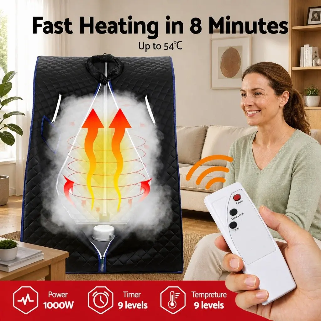 Portable Steam Sauna Tent for Home Spa 88cm x 77cm x 100cm