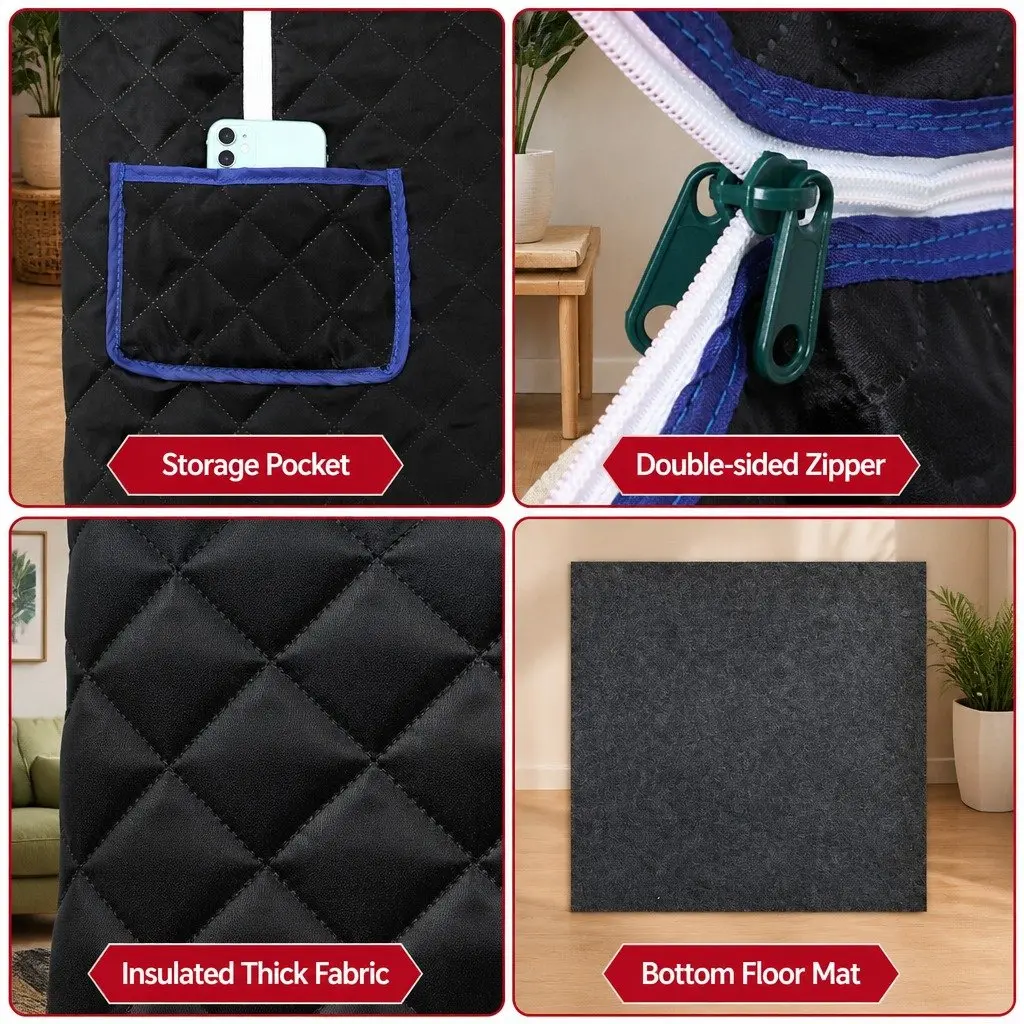 Portable Steam Sauna Tent for Home Spa 88cm x 77cm x 100cm