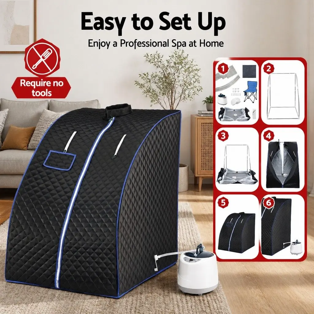 Portable Steam Sauna Tent for Home Spa 88cm x 77cm x 100cm