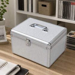 Aluminium CD DVD Organizer Box for 240 Discs