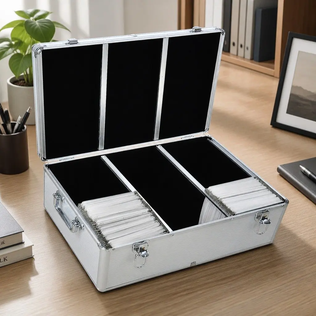 500 Disc Aluminium Storage Case for CDs and DVDs