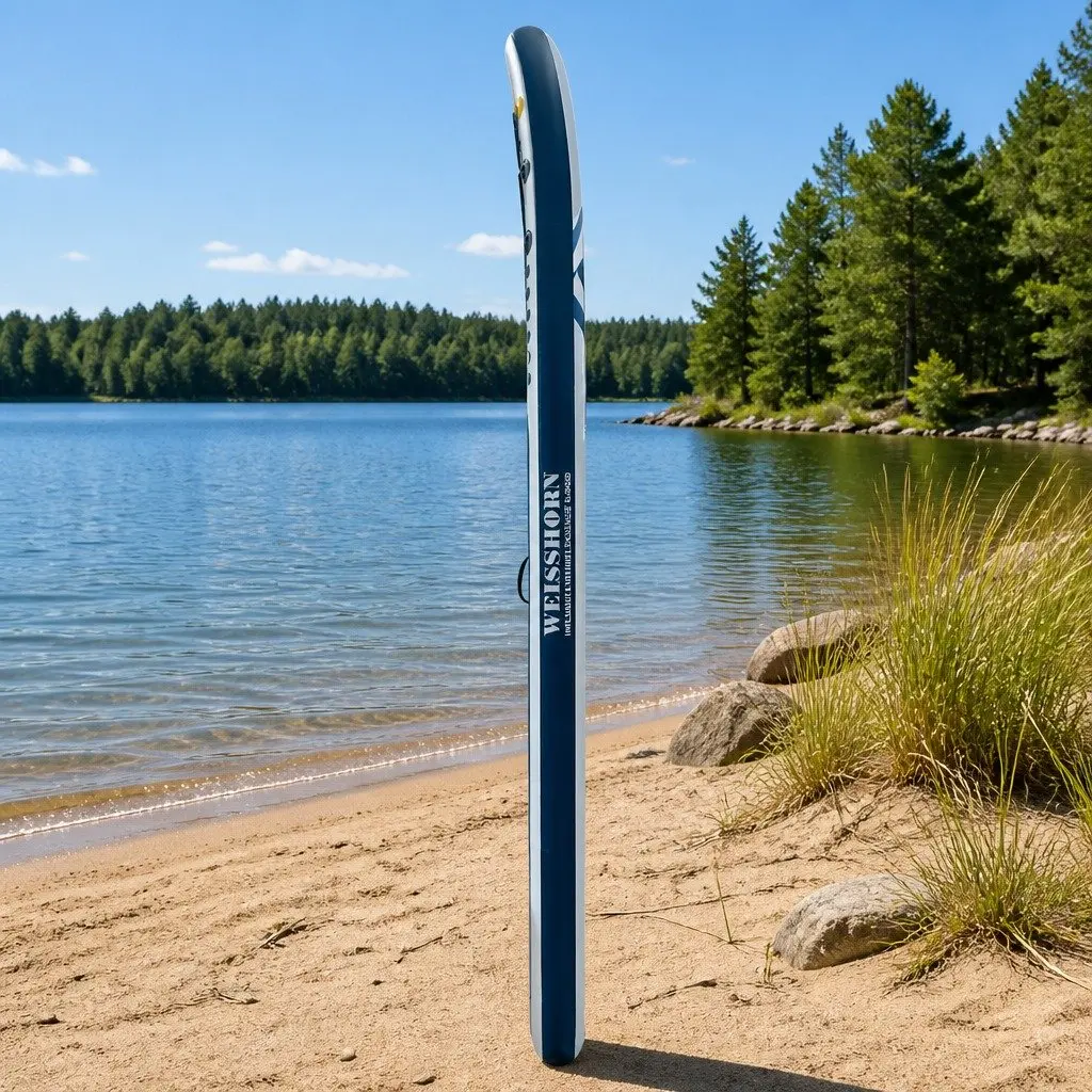 Inflatable Stand Up Paddle Board for Lakes Rivers and Open Water 10.6ft Blue