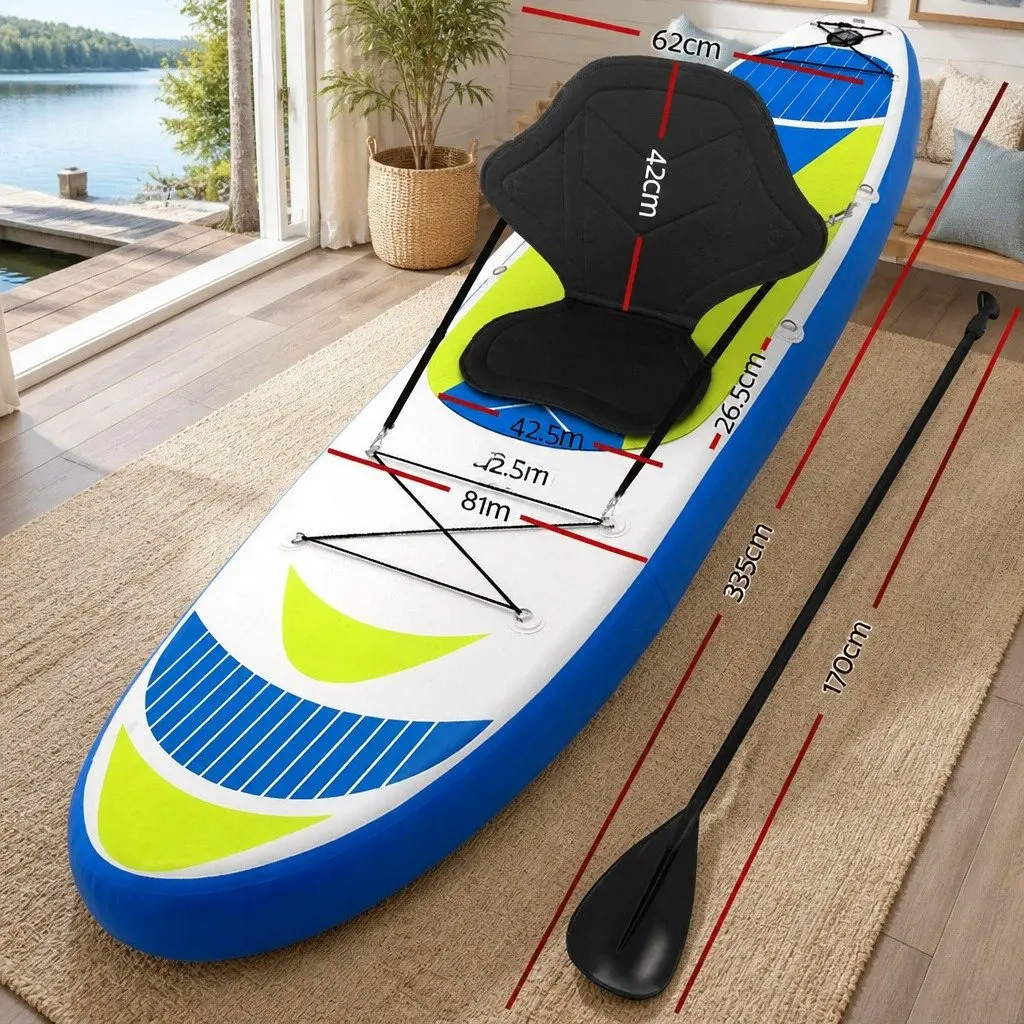 11ft Inflatable Paddle Board in Yellow