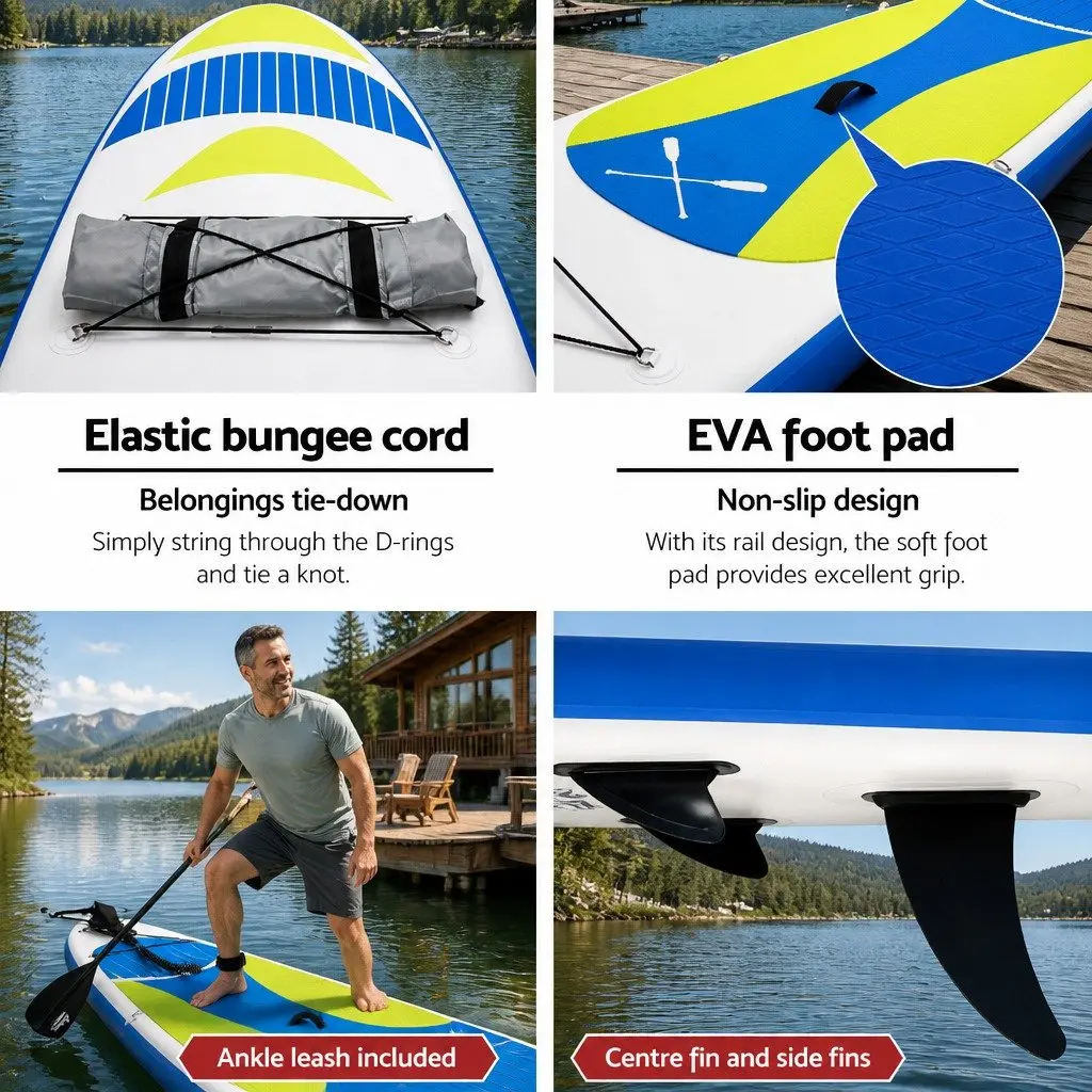 11ft Inflatable Paddle Board in Yellow