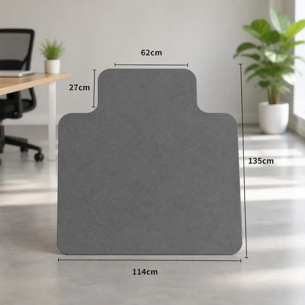 Chair Mat Hard Floor Protector PVC Home Office Carpet Scratch Guard 135cm x