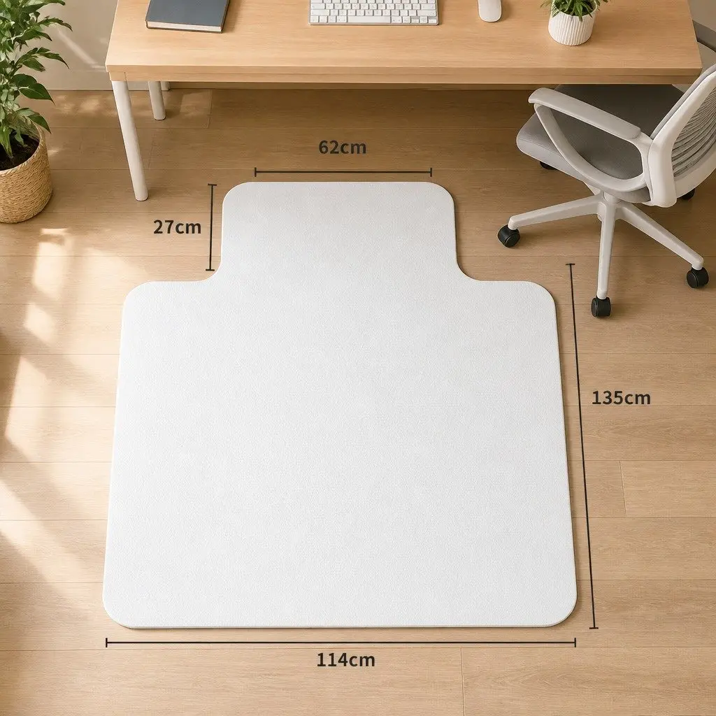 Chair Mat for Home Office 135cm x 114cm PVC Hard Floor Protector