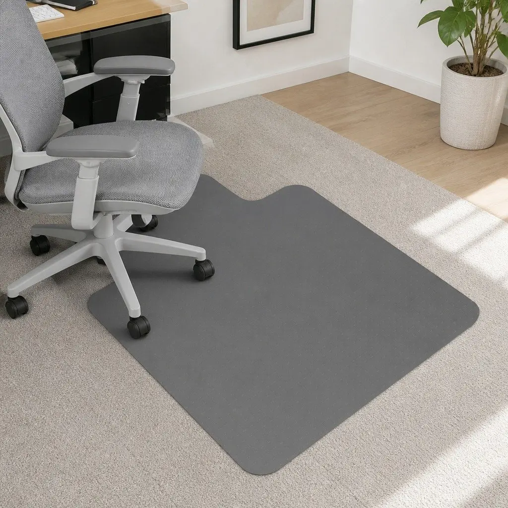 Chair Mat Hard Floor Carpet Protector 135cm x 114cm Office Home Gripper Back