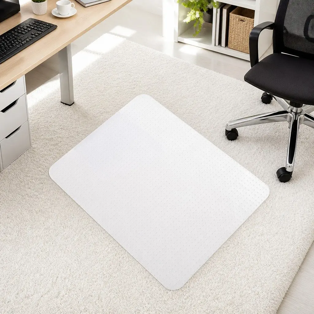 Chair Mat for Carpet Floor Protection Office Home Use Clear PVC Gripper Back