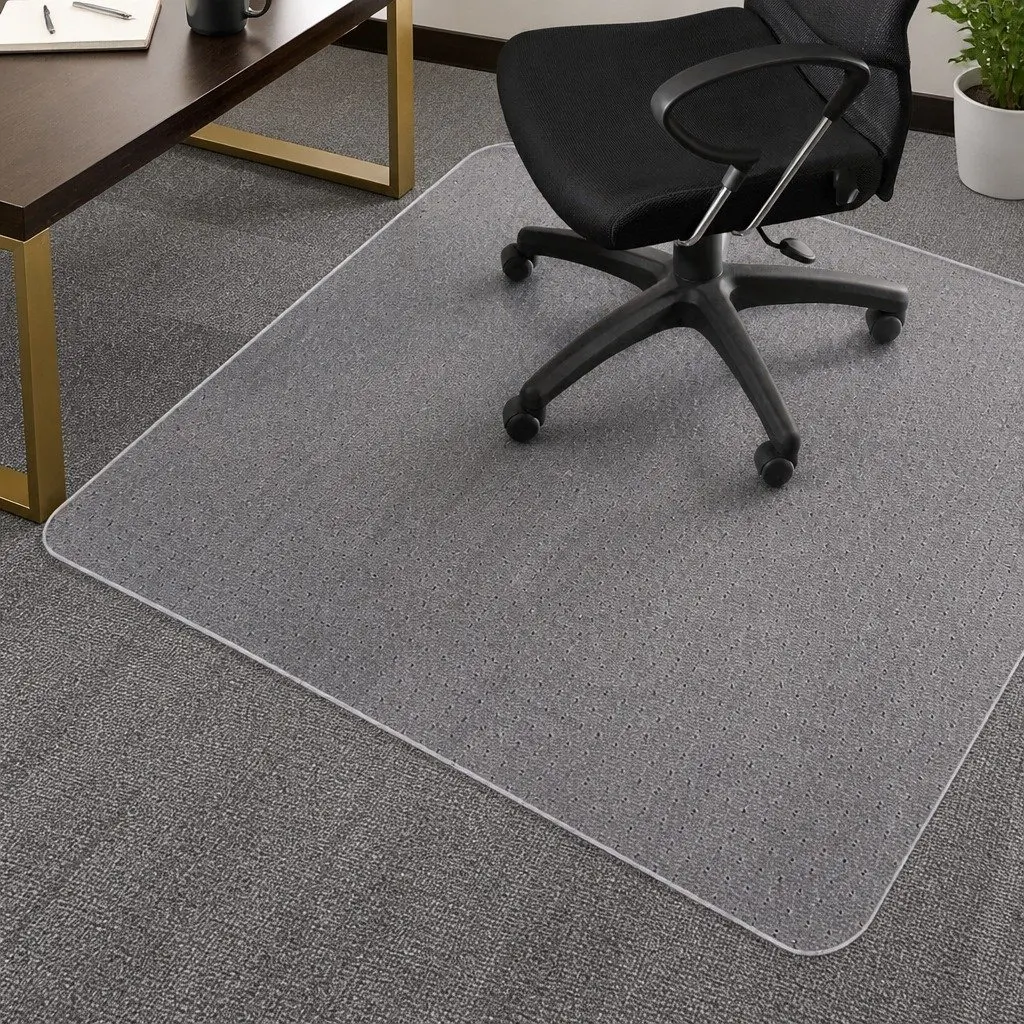 Chair Mat for Carpet Floor Protection Office Home Use Clear PVC Gripper Back