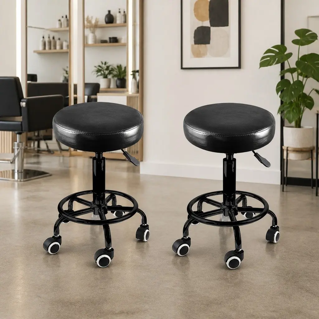 Salon Adjustable Swivel Bar Stools